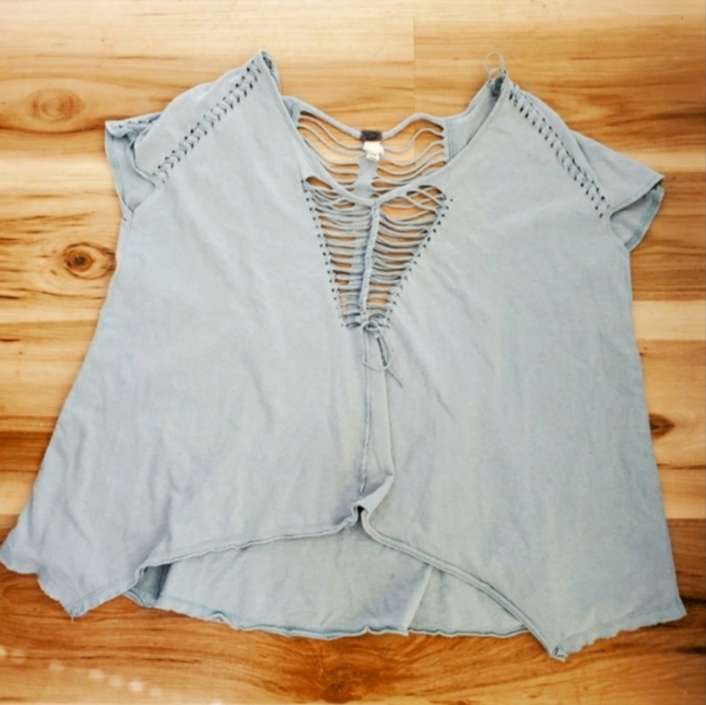 *HOST PICK* FREE PEOPLE We the Free PS Boho Laser Cut Swing Top